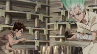 Senku and Taiju in Dr. Stone anime (Image credit: TMS Entertainment)